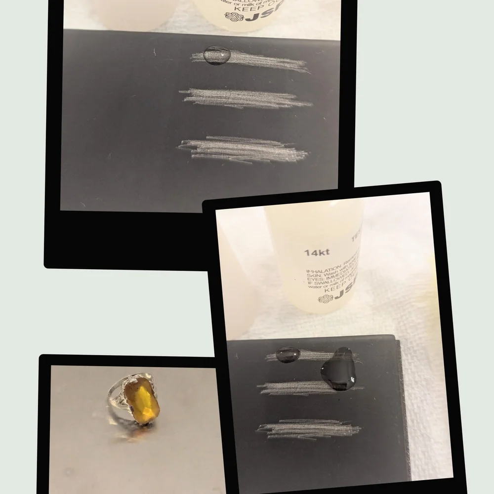 🗝️ Antique Edwardian Citrine Ring | c.1880s–1900s | 10k–14k Gold Filigree - Picture 3 of 15